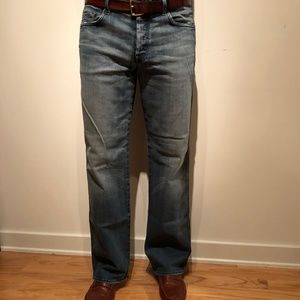 7 For All Mankind Distressed A Pocket Relaxed Jean